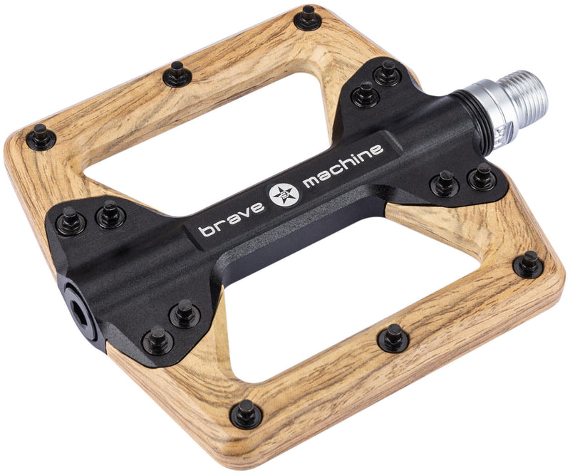 Load image into Gallery viewer, Brave pedaal wood platform pedal wood black wood look
