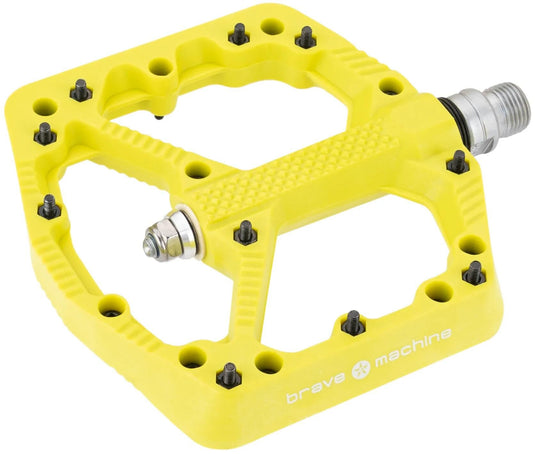 Brave pedal freeride 1 plat.pedal freeride 1 limegreen