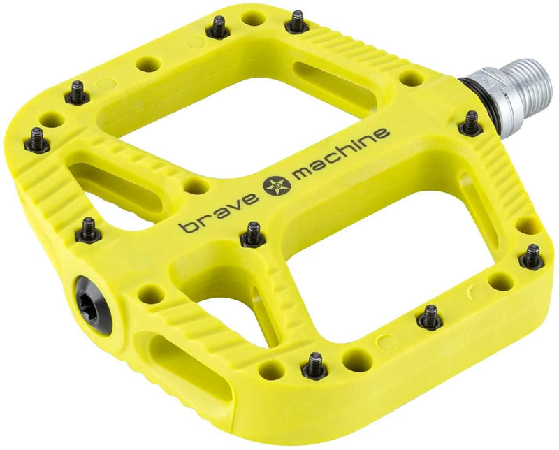Load image into Gallery viewer, Brave pedal freeride xl platform pedal freeride xl limegreen
