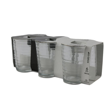 Overige merken soleo drinkglazen 200 ml 3 stuks transparant