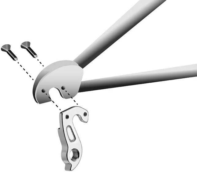 Load image into Gallery viewer, Union schaltauge dropout hg-224 incl. screws
