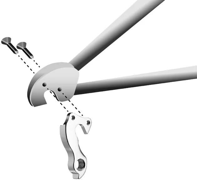 Load image into Gallery viewer, Union schaltauge dropout hg-254 incl. screws
