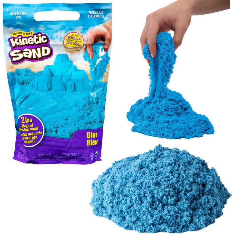 Load image into Gallery viewer, Kinetic sand colour sand bag blauw 907g
