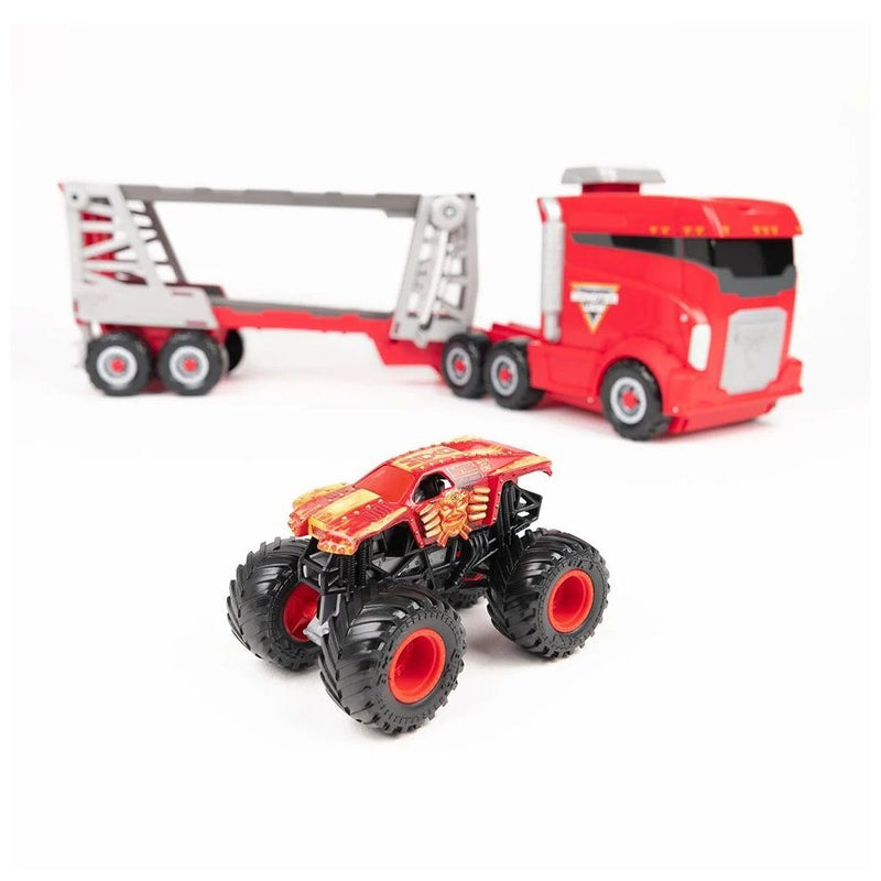 Load image into Gallery viewer, Monster jam transportwagen + monstertruck
