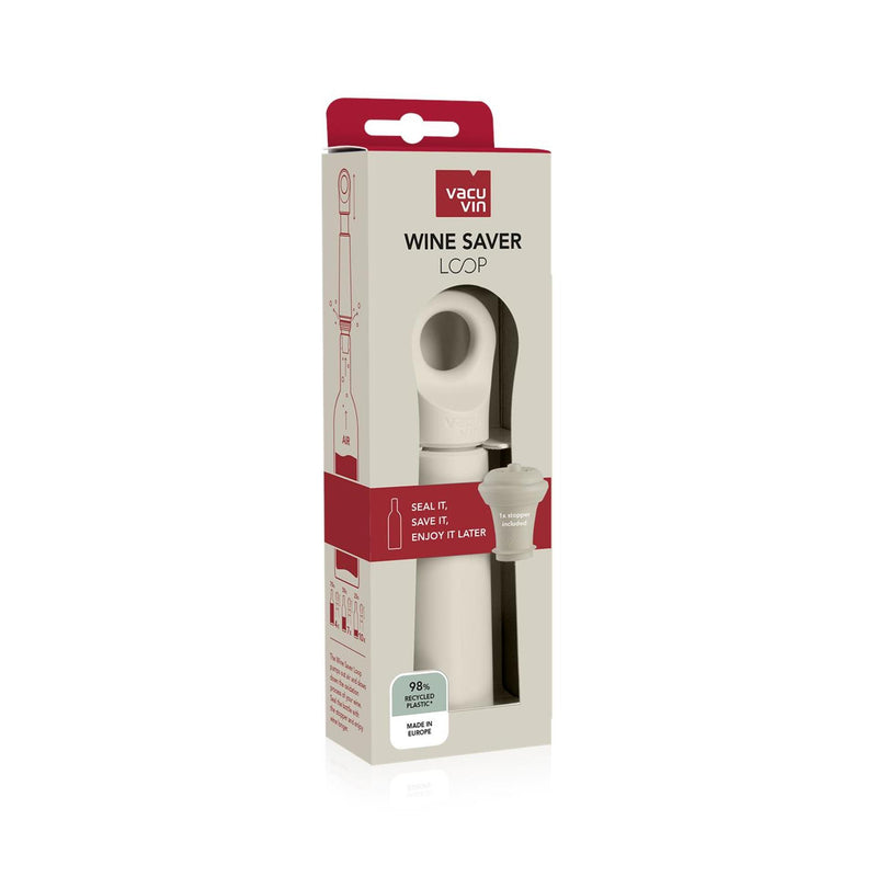 Load image into Gallery viewer, Vacuvin vacu vin wine saver loop + stopper sand
