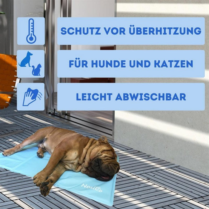Load image into Gallery viewer, Nosli Nosli Zelfkoelende Koelmat voor Honden en Katten 50x90 cm IJsblauw
