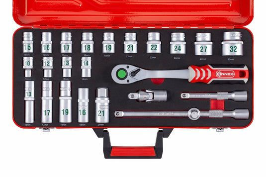 Connex producten dopsleutelset profi 1 2 24 delig