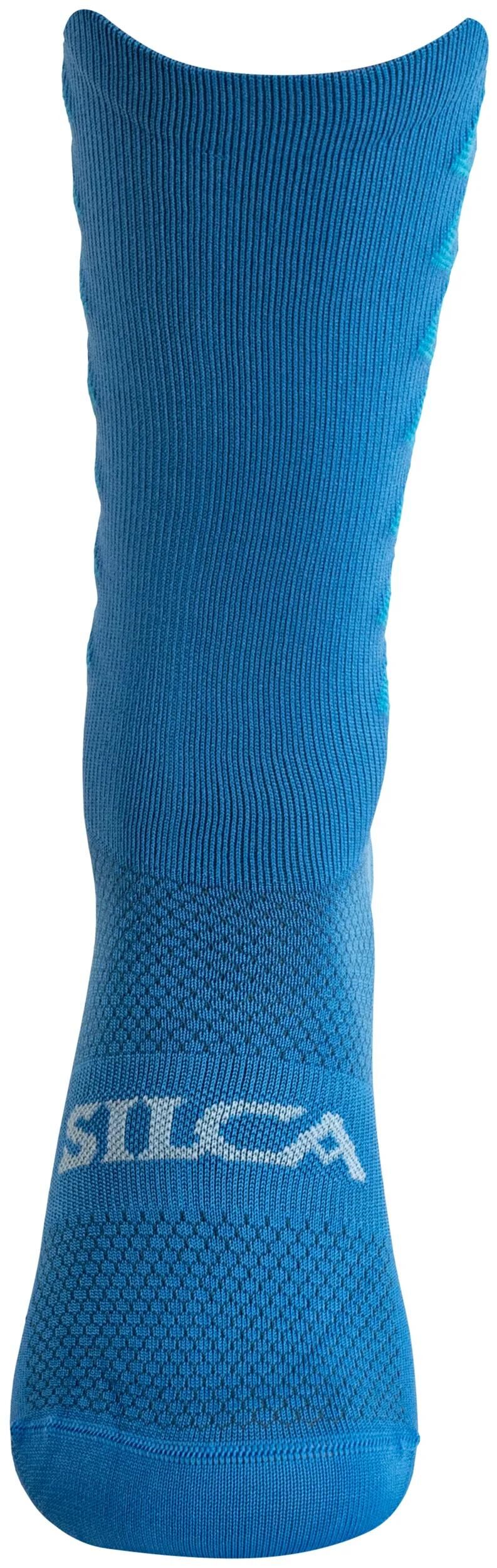 Load image into Gallery viewer, Silca socken aero tall socks sock aero tall size s cyan blue
