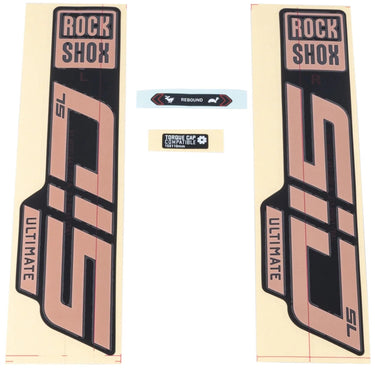 Rockshox decor set signatur series decal set rs sid sl ult. copper look