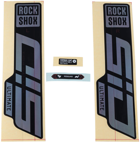 Rockshox decor set signatur series decal set rs sid ult. rainbow