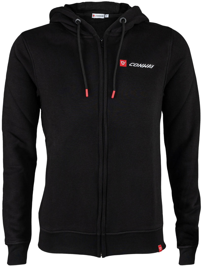 Load image into Gallery viewer, Conway sweater jas met capuchon logoline hooded sweatjacket logoline size s black
