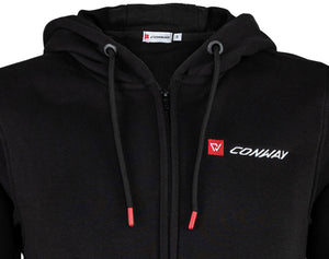 Conway sweater jas met capuchon logoline hooded sweatjacket logoline size s black