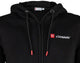 Conway sweater jas met capuchon logoline hooded sweatjacket logoline size s black