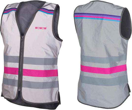 Wowow weste lucy jacket fr refl.vest lucy jac. fr s silver pink