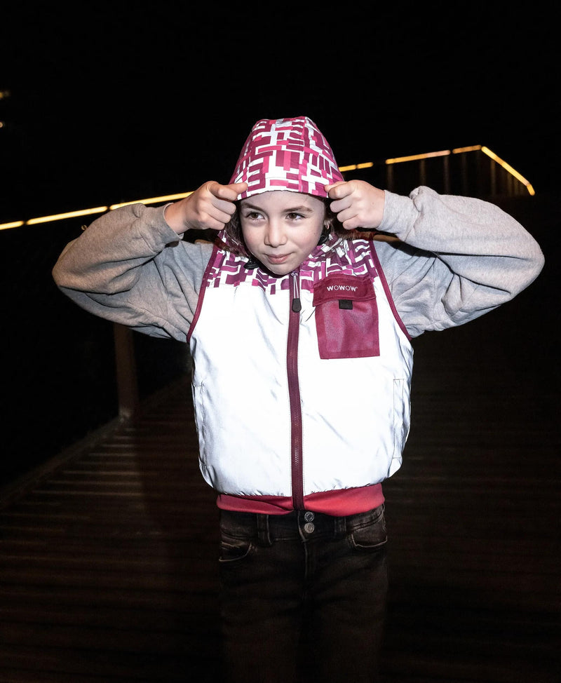 Load image into Gallery viewer, Wowow weste yoho jacket pink fr reflective children yoho pink gr.m

