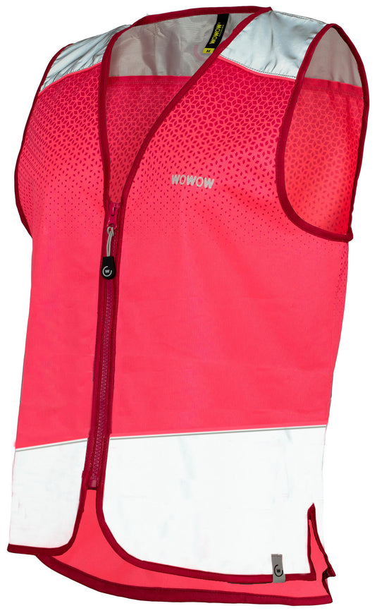 Wowow reflecterend vest yara jacket pink reflex vest yara jacket pink gr.l