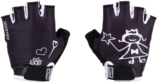 Contec kinderhandschuh girly ct glove girly black white - s