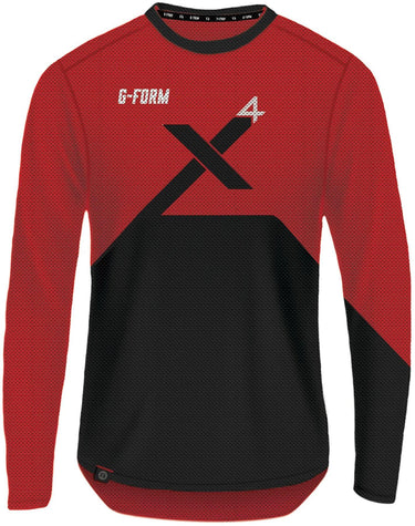 G-form langarmshirt pro-x4 longarm shirt pro x-4 sze xl red black