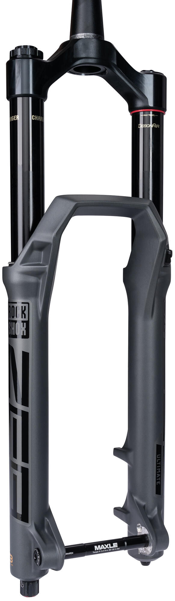 Load image into Gallery viewer, Rockshox verende voorvork zeb ultimate rc2 susp.fork rs zeb ult. rc2 27,5 boost 190mm grey
