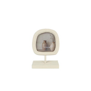 Fotolijst sela s (10x10cm) creme hout 17x12x5cm