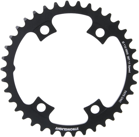 Stronglight kettenblatt chain ring strongl. 38t inner alu black