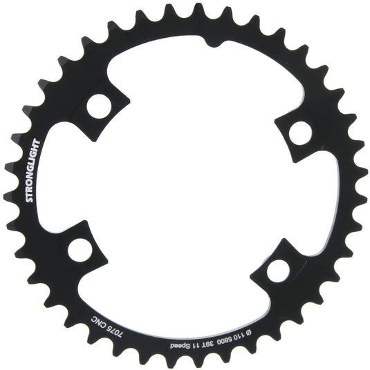 Stronglight kettenblatt chain ring strongl. 39t inner alu black