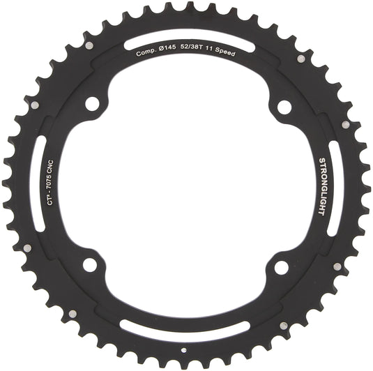 Stronglight kettenblatt ct2 chain ring strongl. ct2 52t outer cer.-tefl.coat.