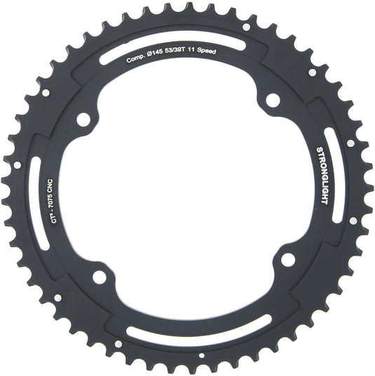 Stronglight kettenblatt ct2 chain ring strongl. ct2 53t outer cer.-tefl.coat.