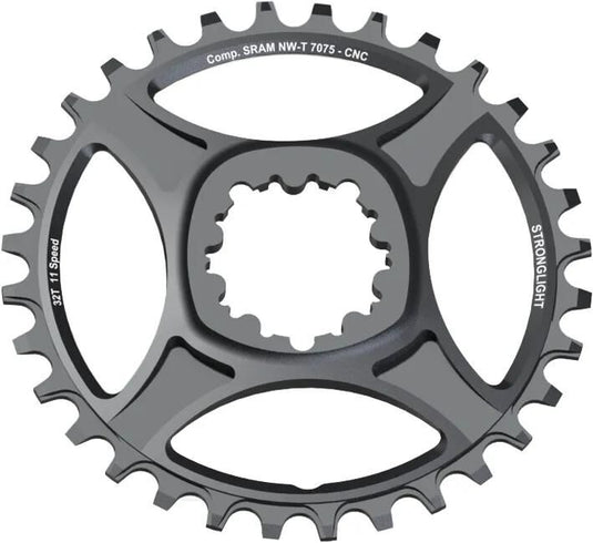 Stronglight kettenblatt ht3 chain ring strongl.ht3 32t inner alu black