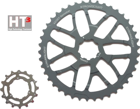 Stronglight umrüst-kit ht3 sprockets set 40 16 z. f. sram 10-speed cassette