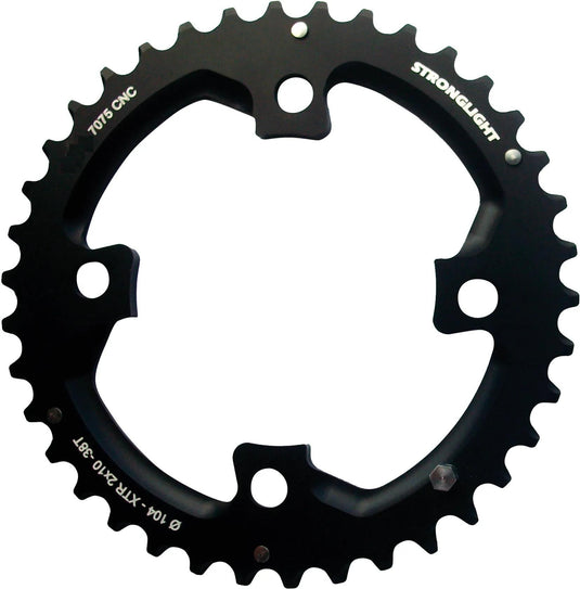 Stronglight kettenblatt ht3 chain ring strongl. ht3 38t outer alu black