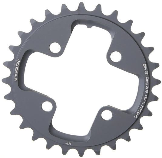 Stronglight kettingblad ht3 chain ring strongl. ht3 28t inner alu black