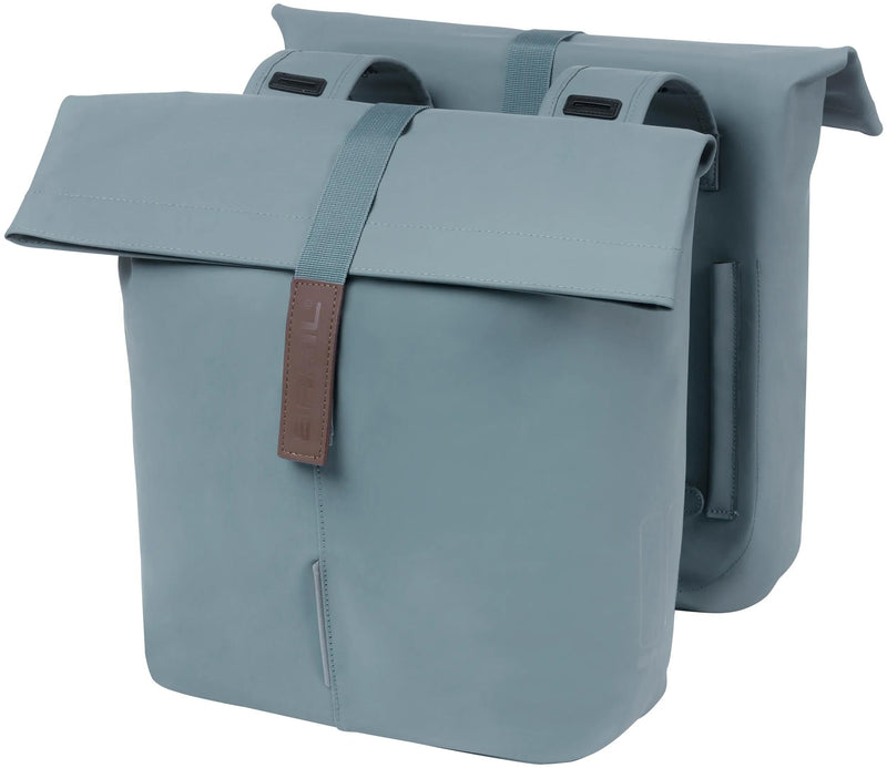 Load image into Gallery viewer, Basil Tas City Dubbel Vegan Leather | Graphite Blue
