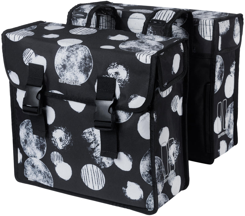 Load image into Gallery viewer, Basil Tas Mara XL Dubbel | Sphere | Zwart grijs
