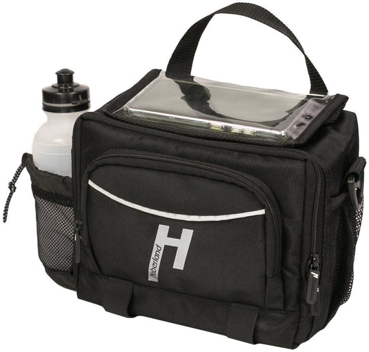 Haberland stuurtas bottle handlebar bags bottle,black,w.e-adapter