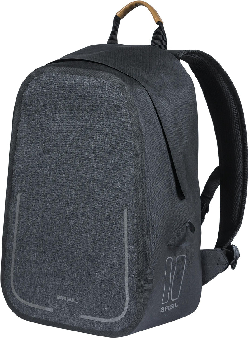 Load image into Gallery viewer, Basil Urban Dry Backpack - waterdichte fietsrugzak - grijs
