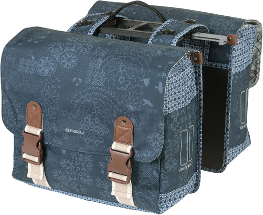 Basil dubbele tas boh�me mik 35l indigo