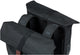 Basil City dubbele fietstas - waterafstotend polyester - zwart - Universal Bridge systeem - 28-32L