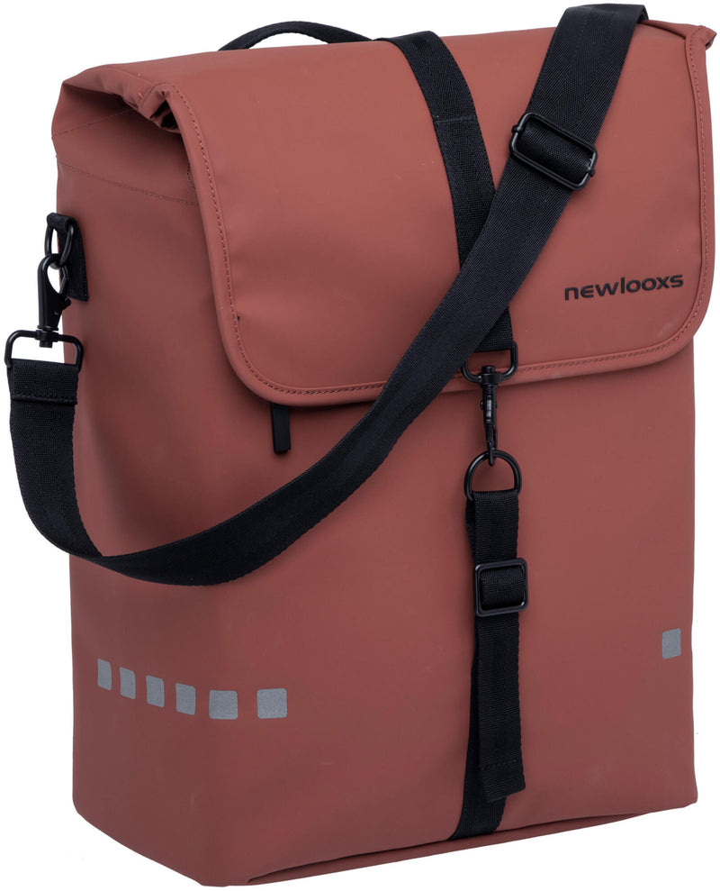 Load image into Gallery viewer, Odense Single - ruime enkele fietstas - unisex - waterafstotend polyester - rust - 17,5L
