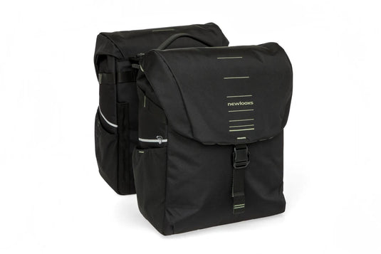 Newlooxs tas new looxs vigo dubbel | zwart groen | mik 2.0 | 40l