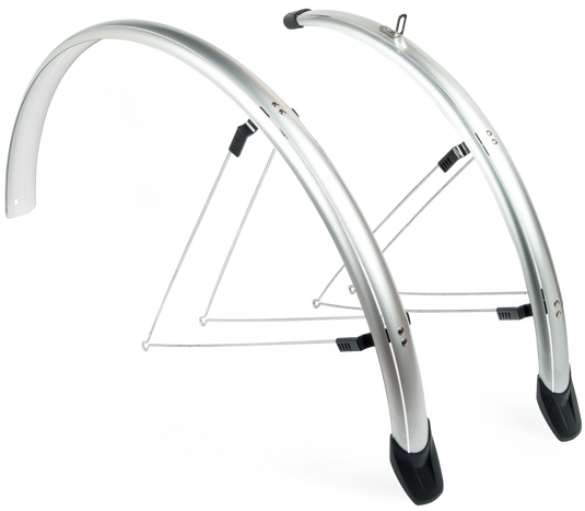 Eurofender spatbordenset sporty 26 inch 58 mm zilver