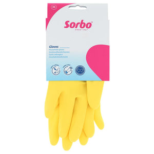 Sorbo huishoudhandschoenen latex geel m