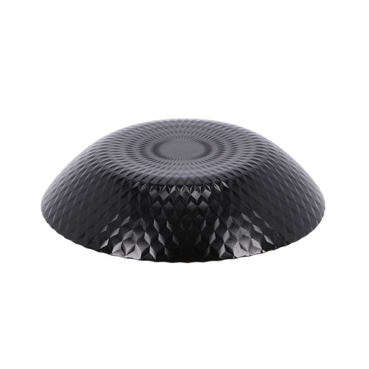 No brand diep bord d20 cm pampille zwart | 4 stuks
