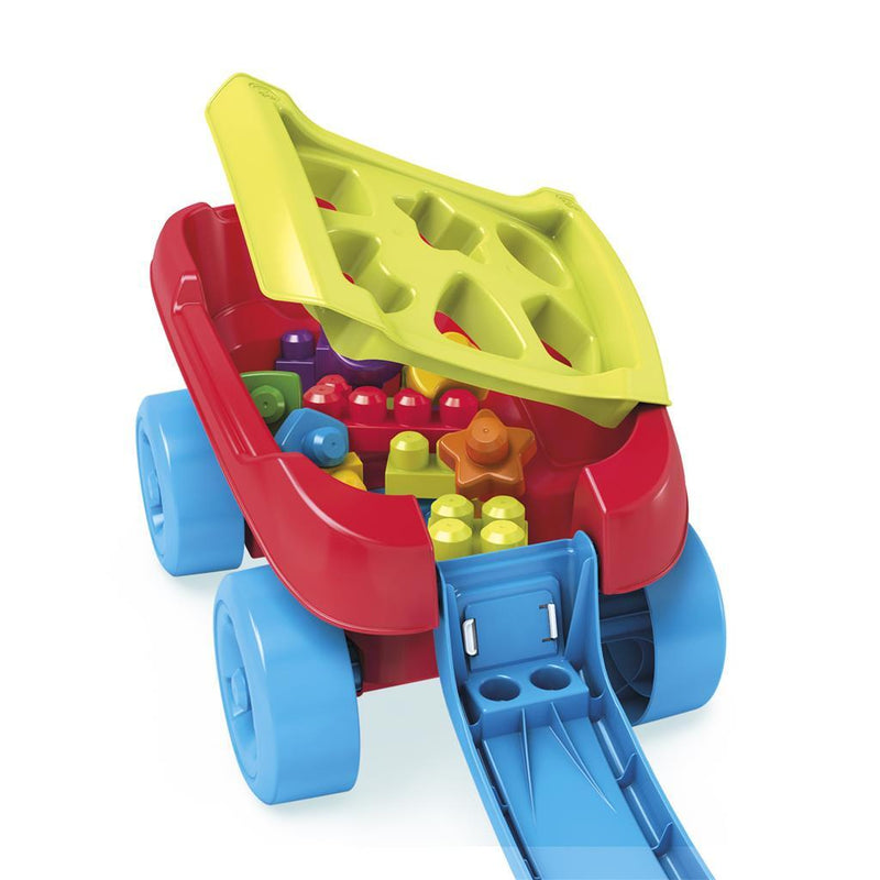Load image into Gallery viewer, Fisher Price Mega Bloks Trekwagen Vormenstoof
