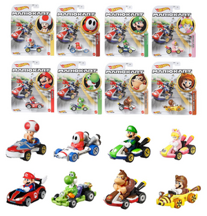 Hot wheels mario kart voertuigen assorti