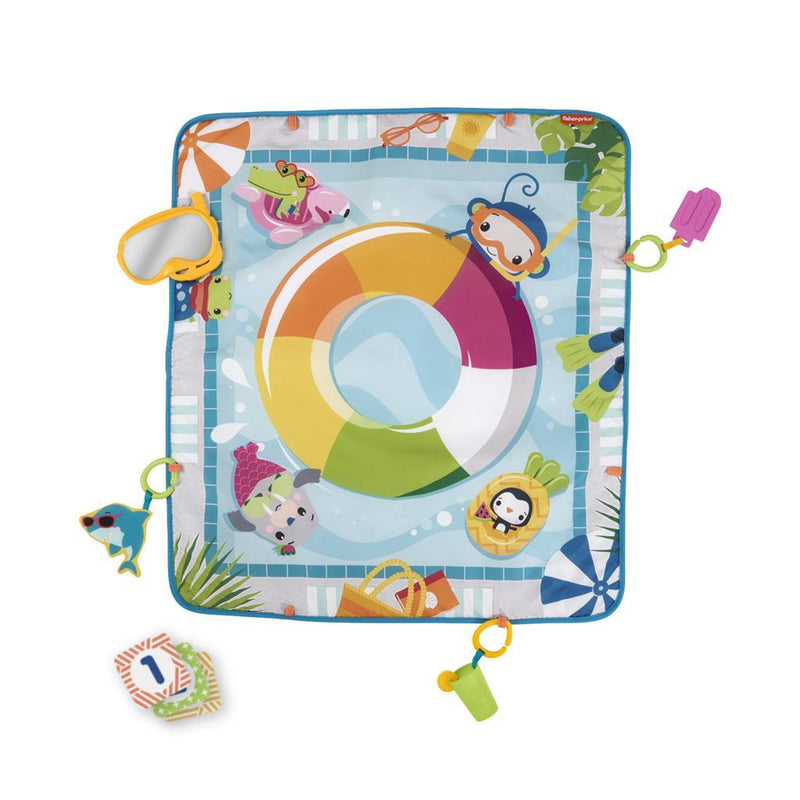 Afbeelding laden in galerijviewer, Fisher-price - speelmat met zwembadthema - activiteitenmat
