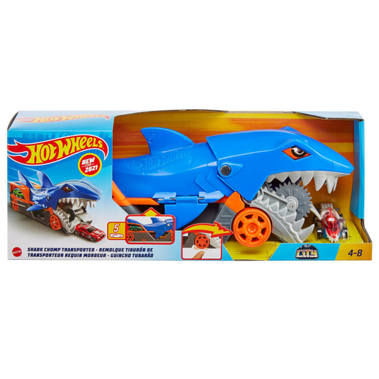 Hot wheels haaienoplegger speelset met 1 auto