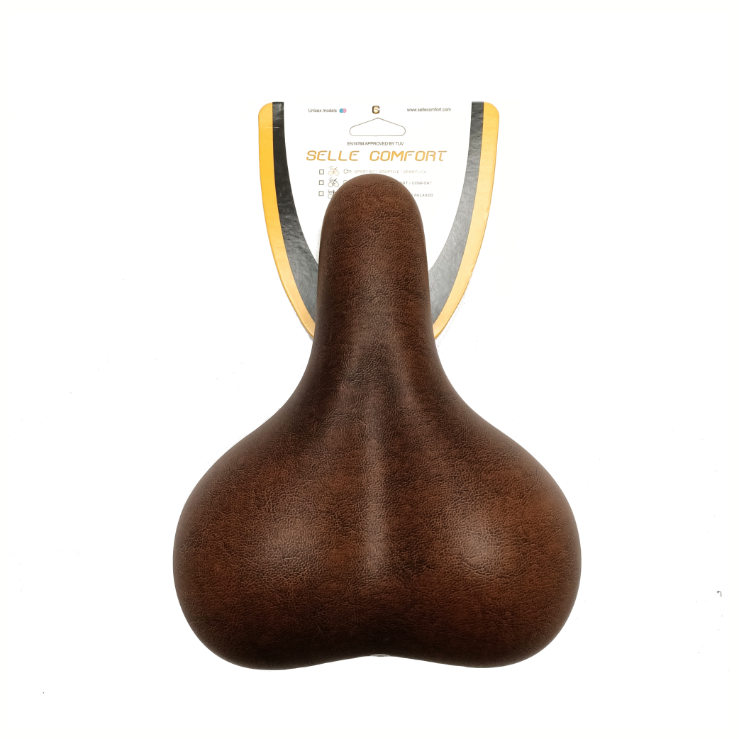 Selle Comfort zadel City bruin, zonder strop