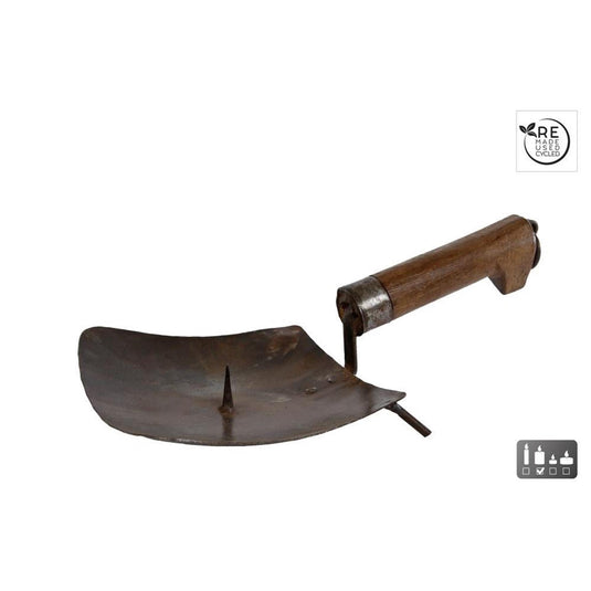 Cosydecor kandelaar metaal 18,5x30x10cm