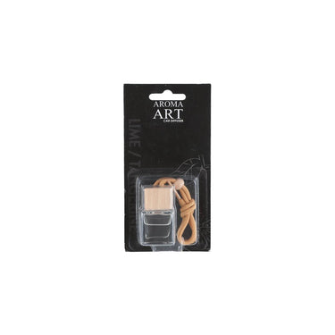 Diffuserset aroma art car hanger glas hout 3,5x3,5x5cm